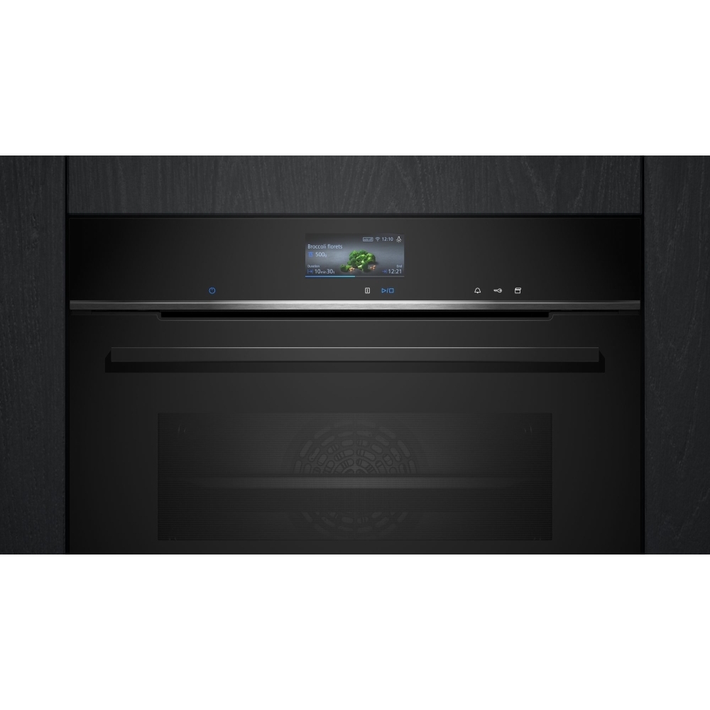Siemens CS736G1B1 iQ700 Compact Oven with Steam Function, Black, A+ Rated