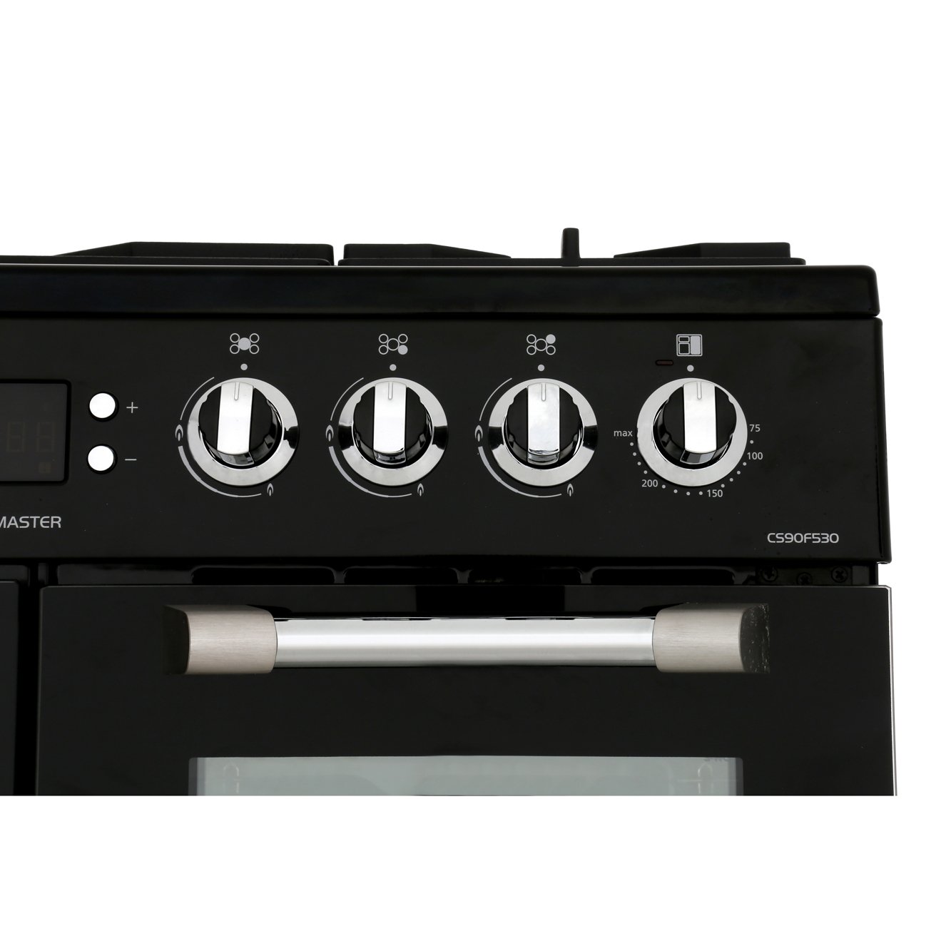 Leisure CS90F530K Cuisinemaster 90cm Dual Fuel Range Cooker, Black, A Rated