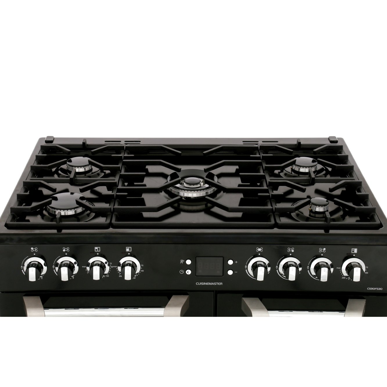 Leisure CS90F530K Cuisinemaster 90cm Dual Fuel Range Cooker, Black, A Rated