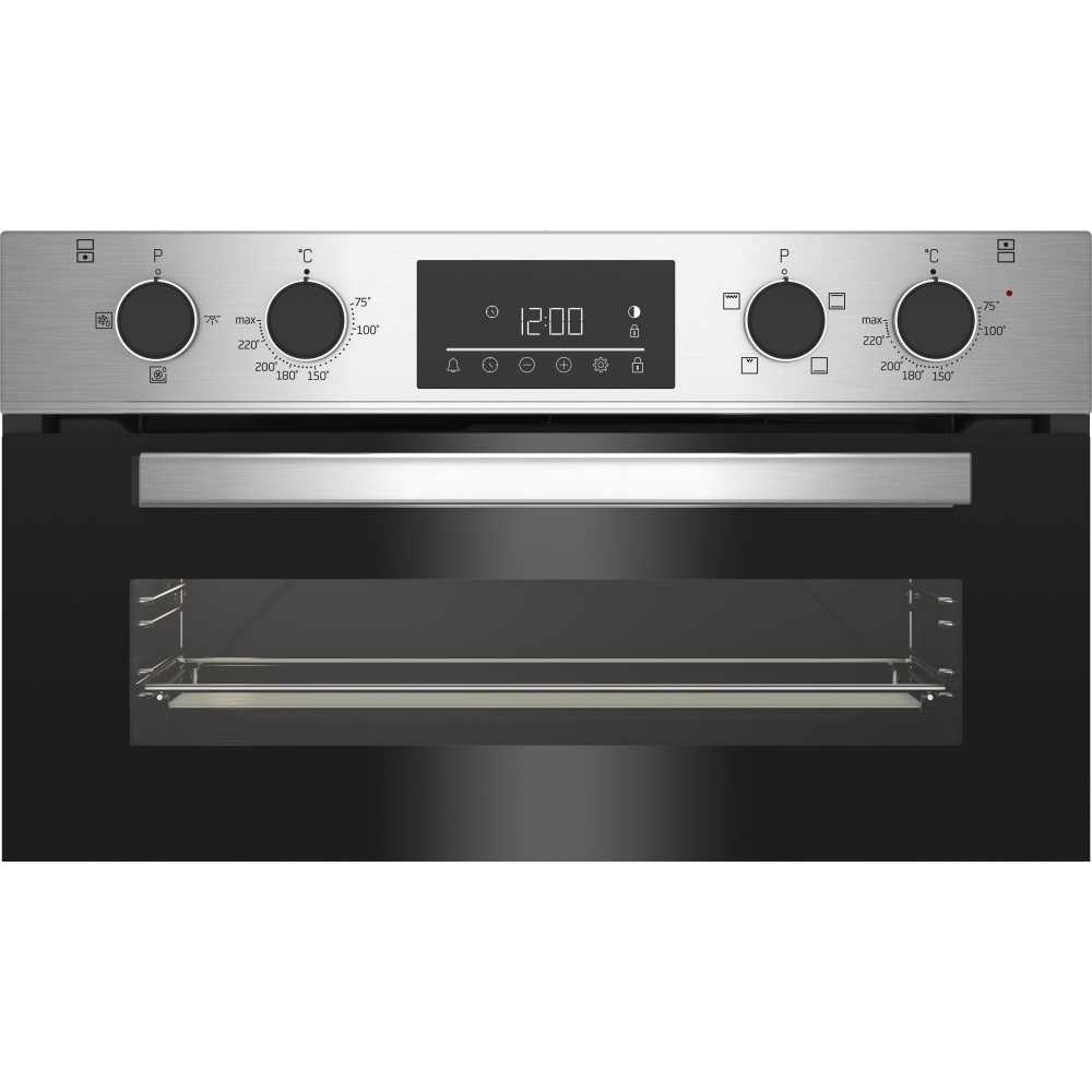 Beko CTFY22309X Built-Under Electric Double Oven, Stainless Steel, A Rated