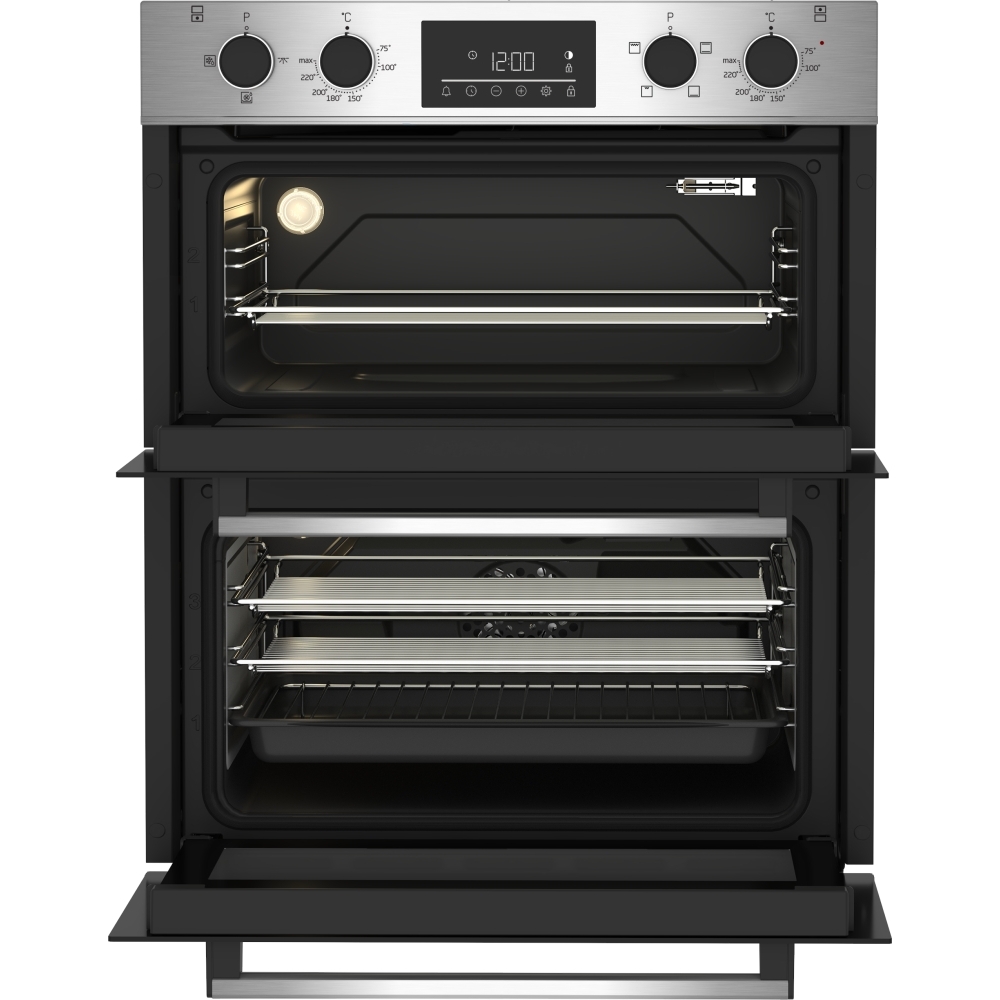 Beko CTFY22309X Built-Under Electric Double Oven, Stainless Steel, A Rated
