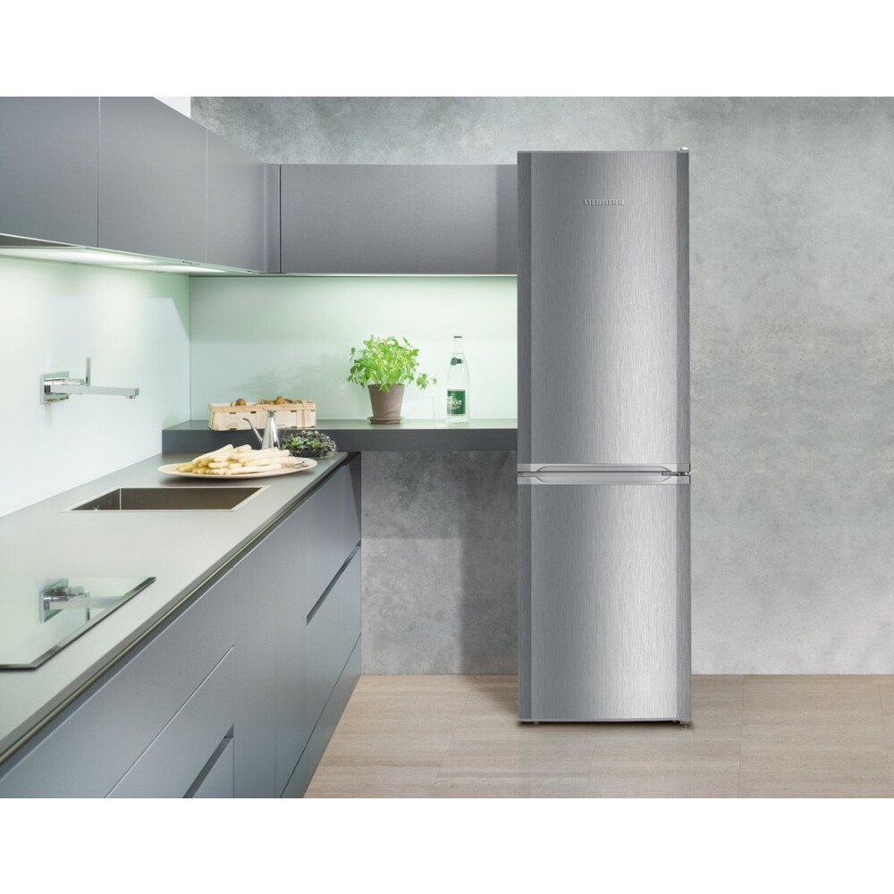 Liebherr CUele 3331 Low Frost Fridge Freezer, 70/30, Silver, E Rated