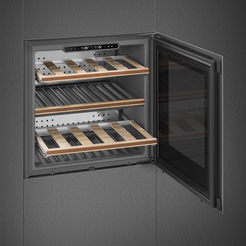 Smeg CVI329X3 Classic Integrated Wine Cooler, Stainless Steel, G Rated