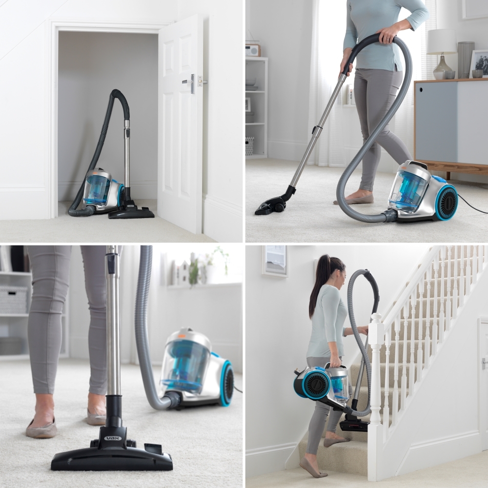 Vax CVRAV013 Pick Up Pet Cylinder Vacuum Cleaner, Silver