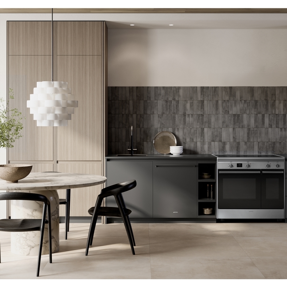 Smeg CX92IM Concert 90cm Induction Range Cooker, Stainless Steel, A Rated