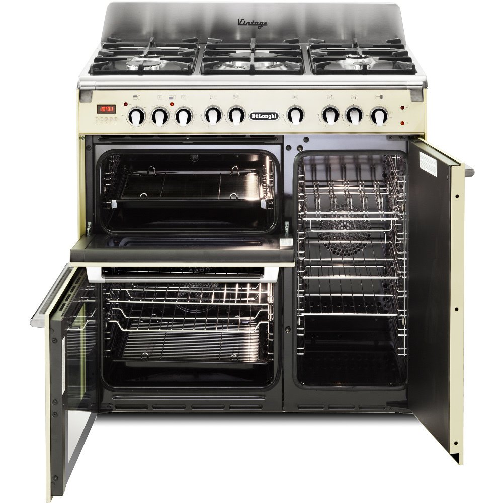 Buy DeLonghi D3VR 908DF/CR 90cm Dual Fuel Range Cooker (D3VR908DF