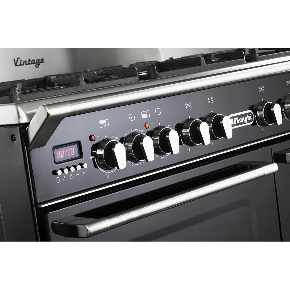 Buy DeLonghi D3VR 908DF/BL 90cm Dual Fuel Range Cooker (D3VR908DFBL