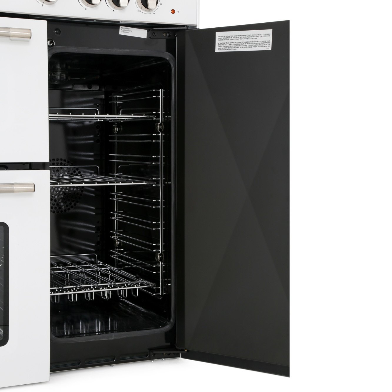 DeLonghi D3VR 908-DF/WH Vintage 90cm Dual Fuel Range Cooker, White, A Rated