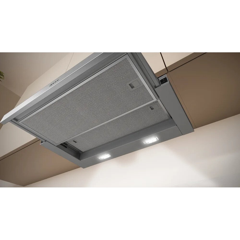 Neff D46BR22N1B N30 Telescopic Cooker Hood, Silver, B Rated