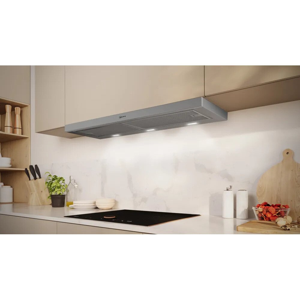 Neff D49ED22N1B N50 Telescopic Cooker Hood, Silver Metallic, A Rated