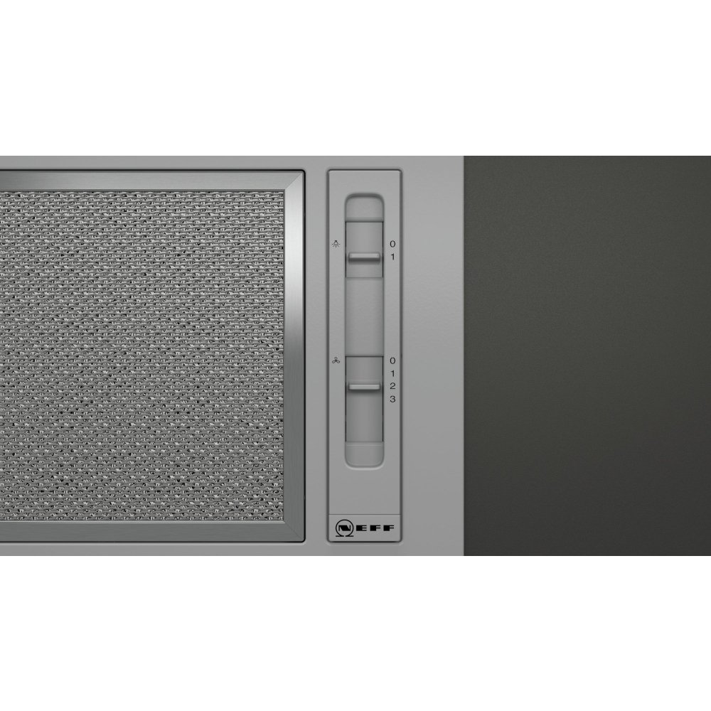 Neff D51NAA1C0B N30 Canopy Cooker Hood, Stainless Steel, D Rated