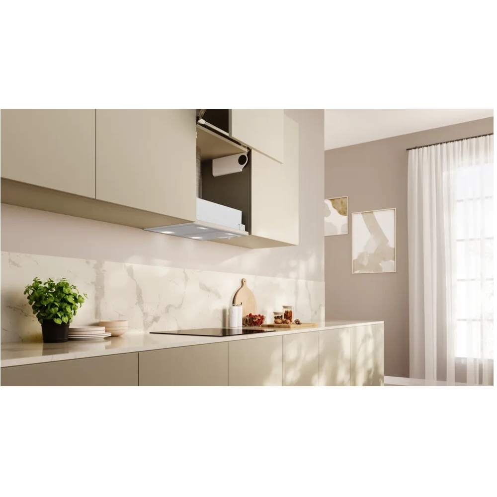 Neff D5655X2GB N30 Canopy Cooker Hood, Silver, D Rated