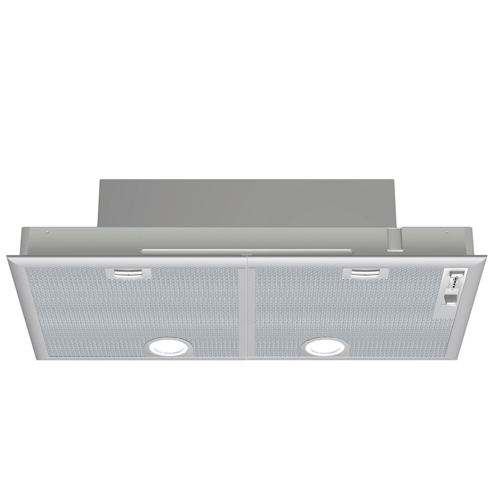 Neff D5855X1GB N30 Canopy Cooker Hood, Silver Metallic Grey, C Rated