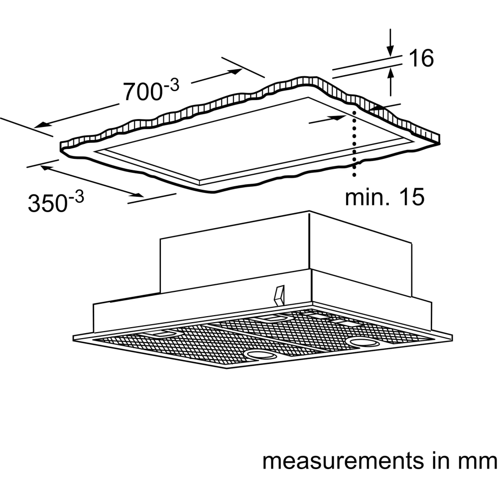 Neff D5855X2GB N30 Canopy Cooker Hood, Silver, D Rated