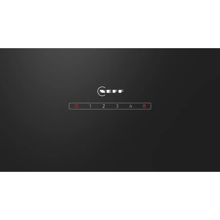 Neff D63IDK1S0B N30 60cm Chimney Cooker Hood, Black, A Rated