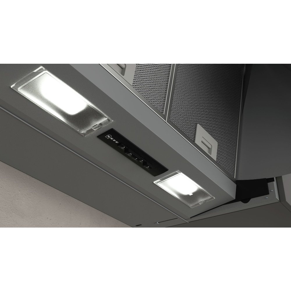 Neff D64MAC1X0B N30 Integrated Cooker Hood, Silver, B Rated