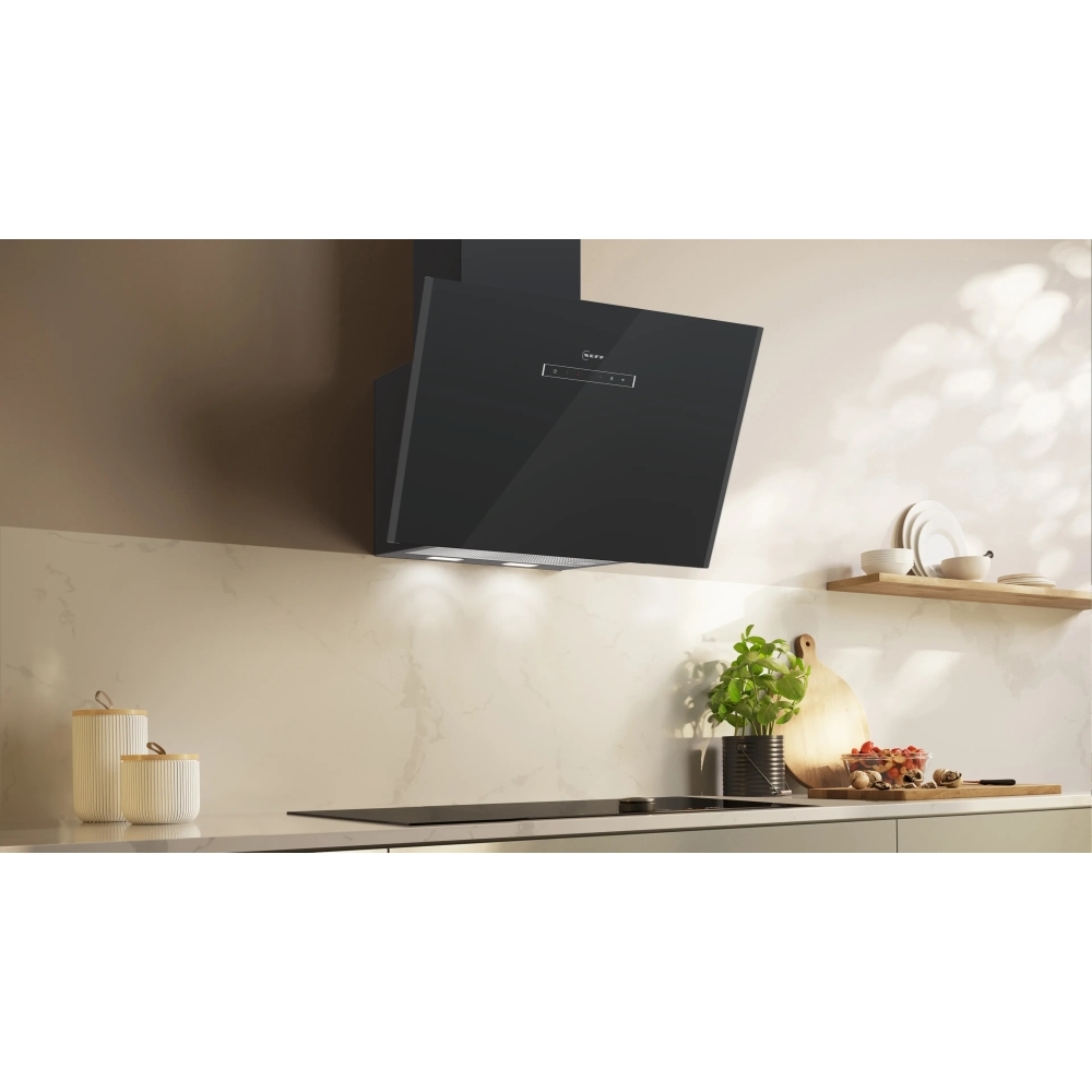 Neff D65ICN1S0B N70 60cm Chimney Cooker Hood, Black, A+ Rated