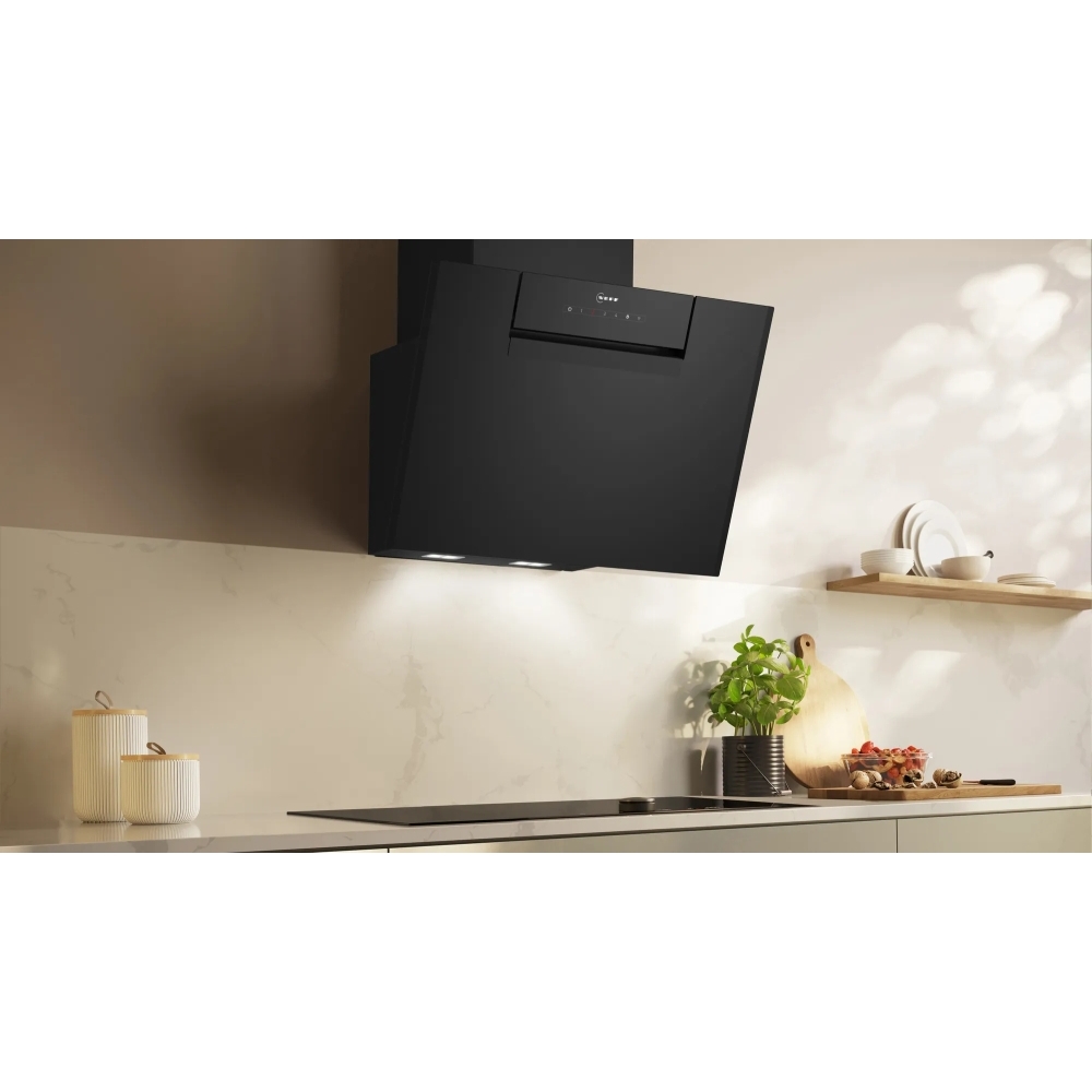 Neff D65IFN1S0B N50 60cm Chimney Cooker Hood, Black, A+ Rated
