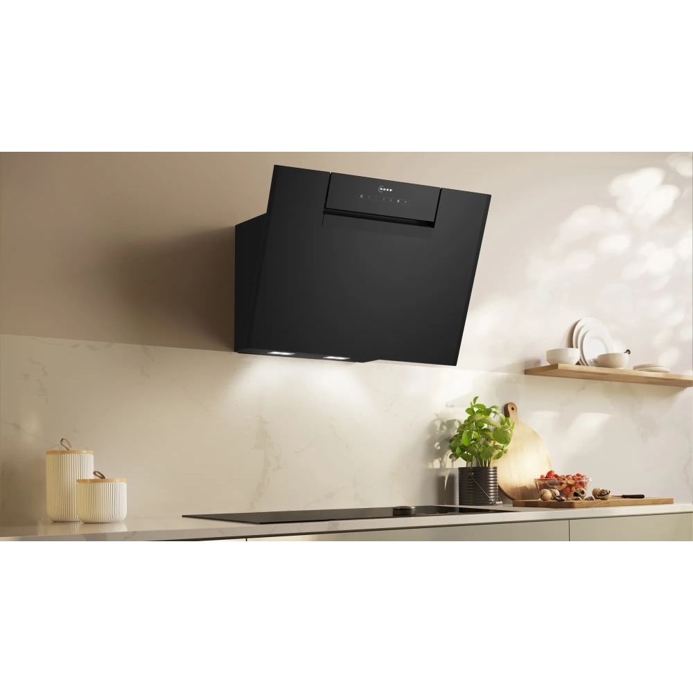 Neff D65IFN1S0B N50 60cm Chimney Cooker Hood, Black, A+ Rated