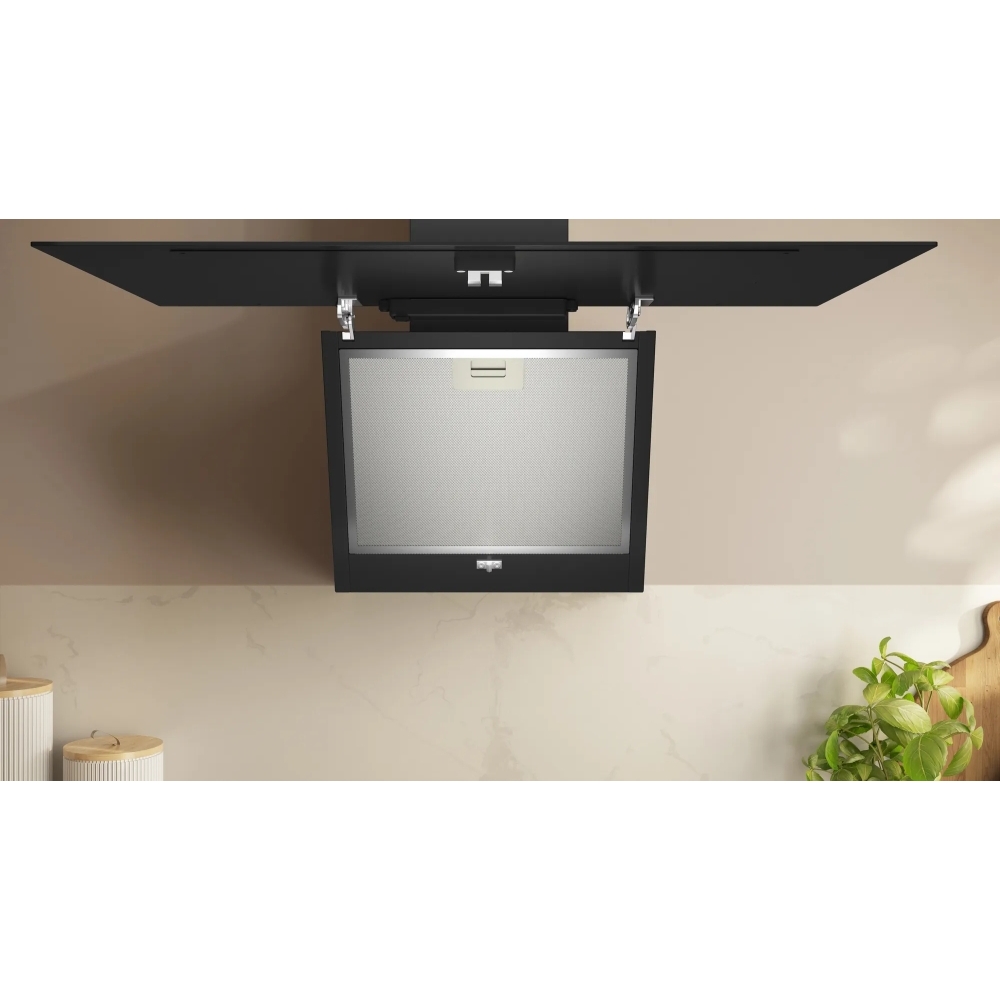 Neff D83IDK1S0B N30 80cm Chimney Cooker Hood, Black, A Rated
