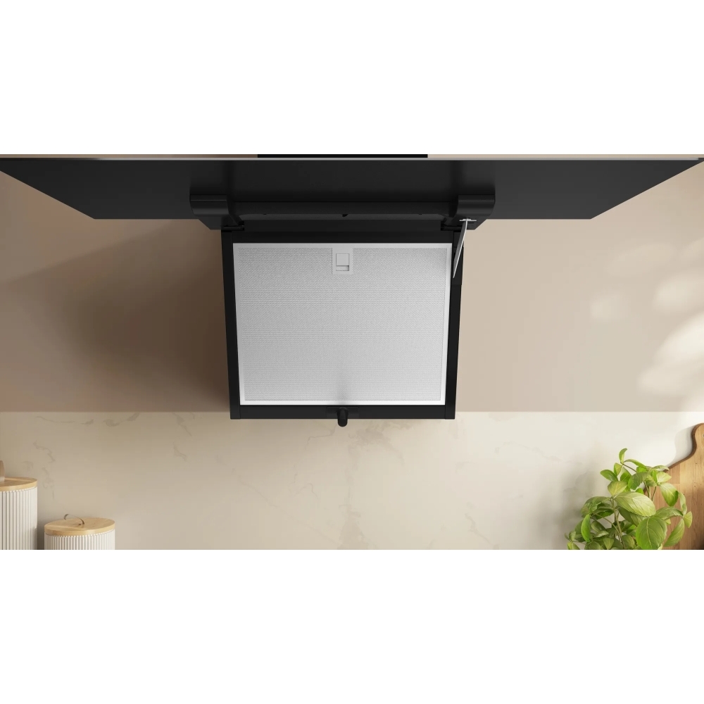 Neff D85IFN1S0B N50 80cm Chimney Cooker Hood, Black, A+ Rated