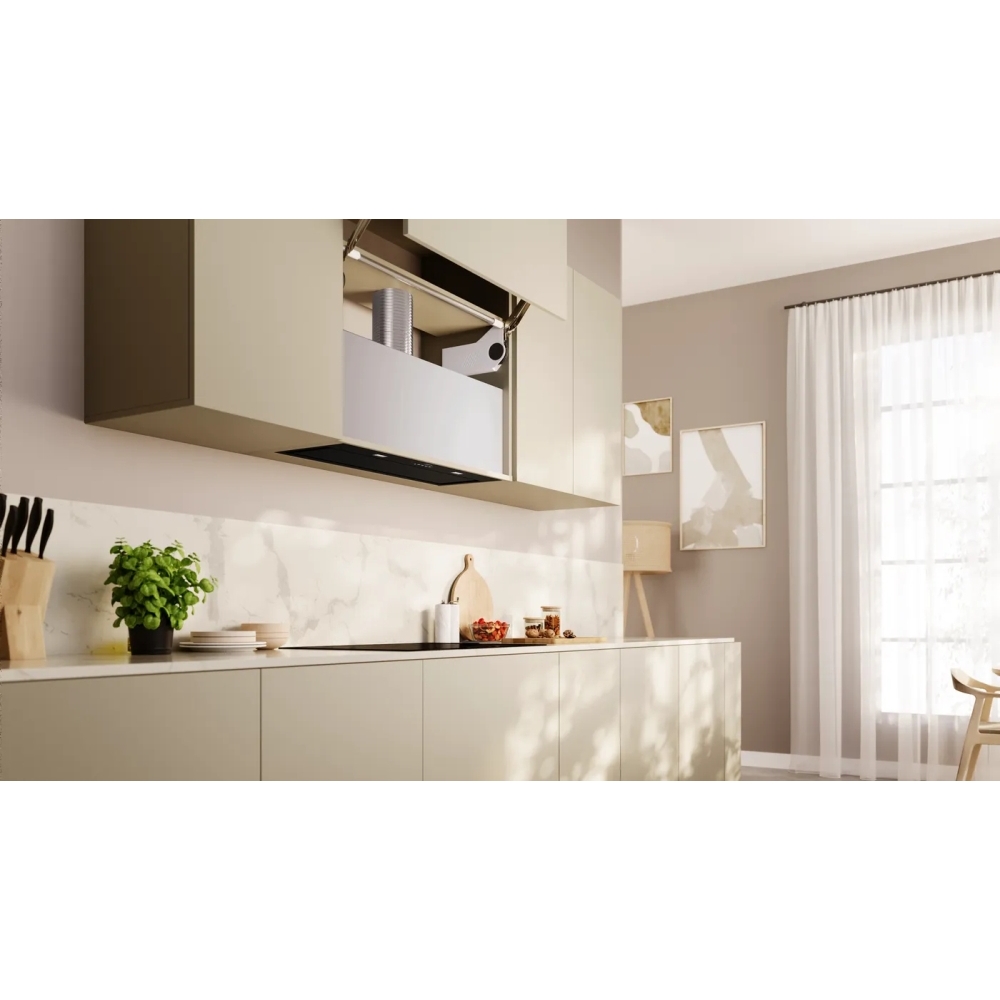 Neff D86NAC1S0B N70 Canopy Cooker Hood, Black, A Rated