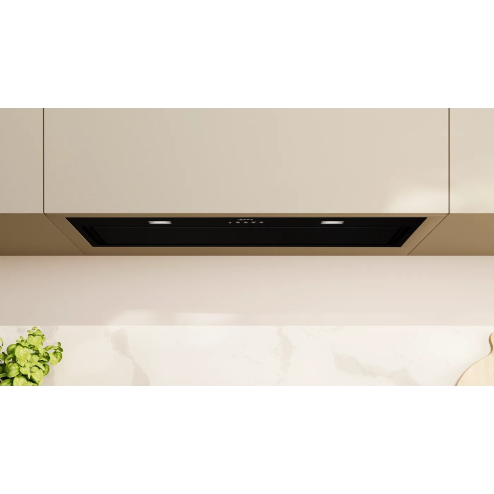 Neff D86NAC1S0B N70 Canopy Cooker Hood, Black, A Rated
