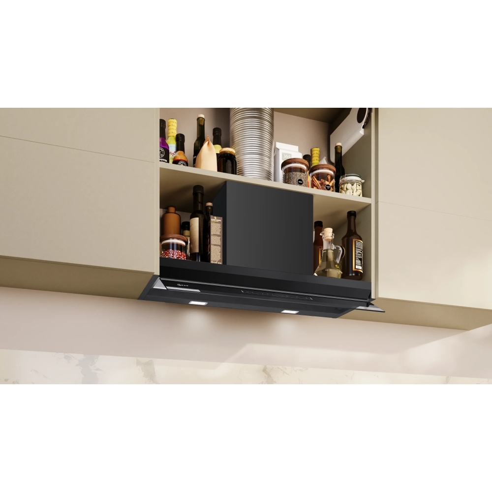 Neff D88XET2S0B N90 Integrated Cooker Hood, Black, A+ Rated