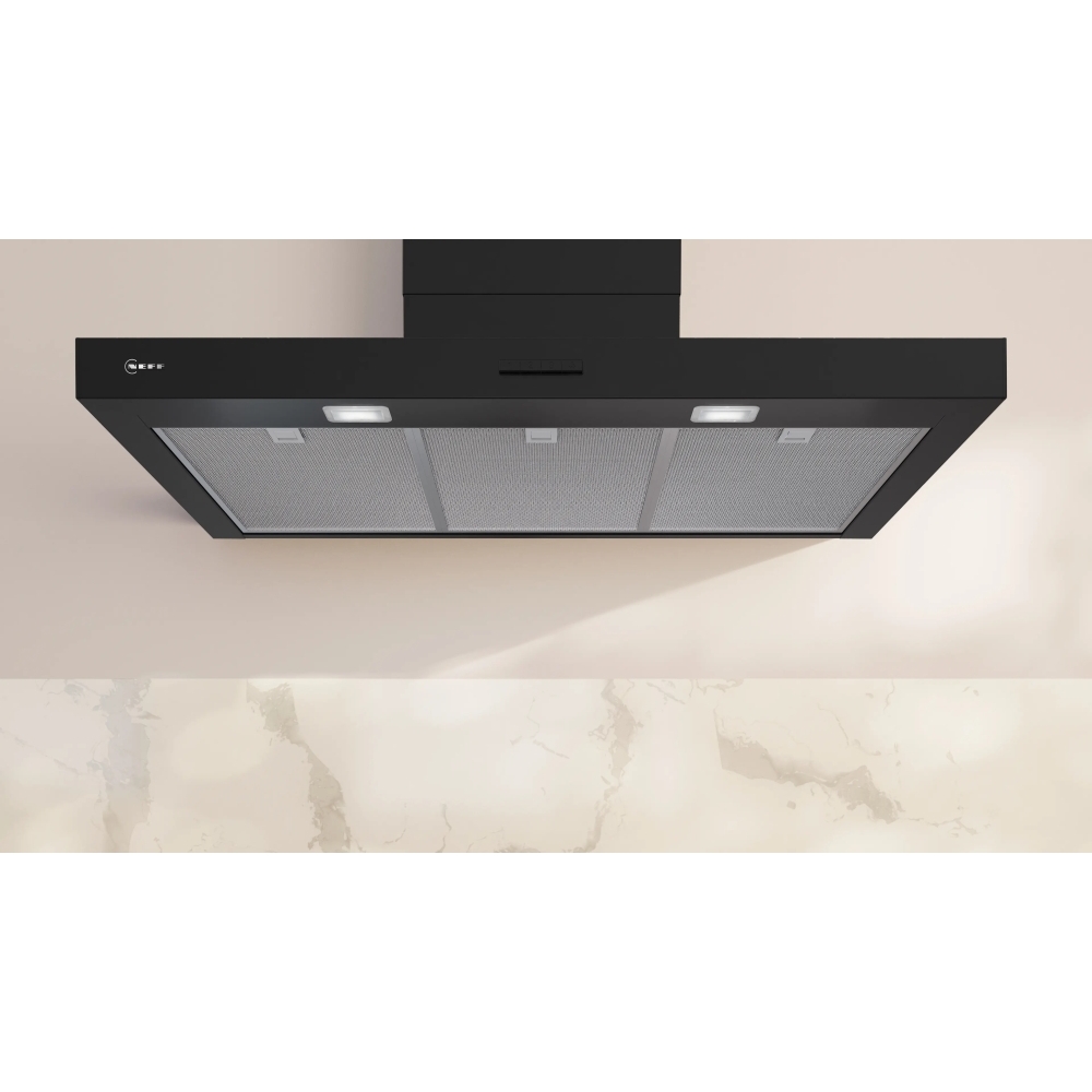 Neff D95BCC2S0B 90cm Chimney Cooker Hood, Black, B Rated