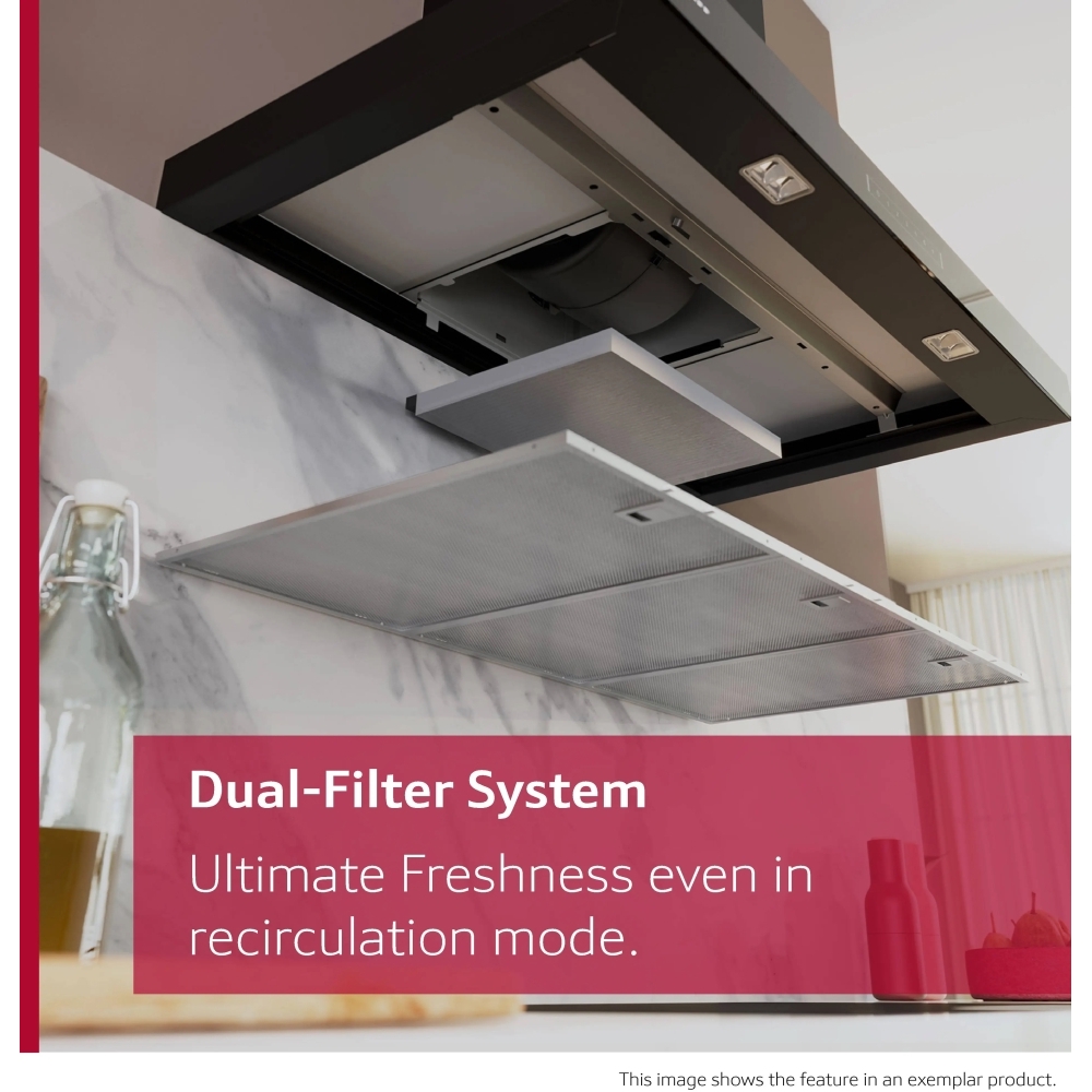 Neff D95BCC2S0B 90cm Chimney Cooker Hood, Black, B Rated