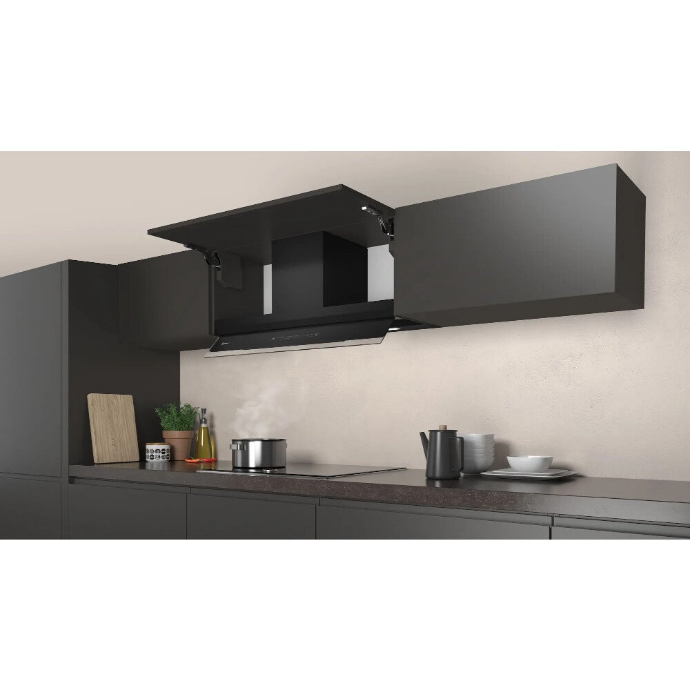 Neff D95XAM2S0B N70 Integrated Cooker Hood, Black, B Rated