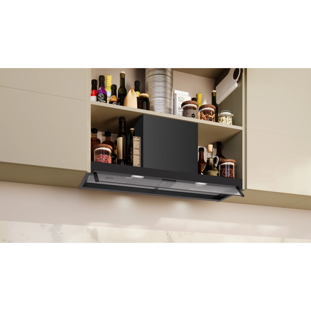 Neff D95XCC2S0B N50 Integrated Cooker Hood, Black, B Rated