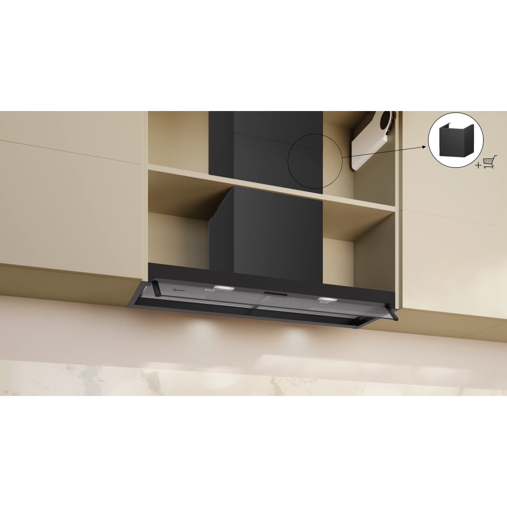 Neff D95XCC2S0B N50 Integrated Cooker Hood, Black, B Rated