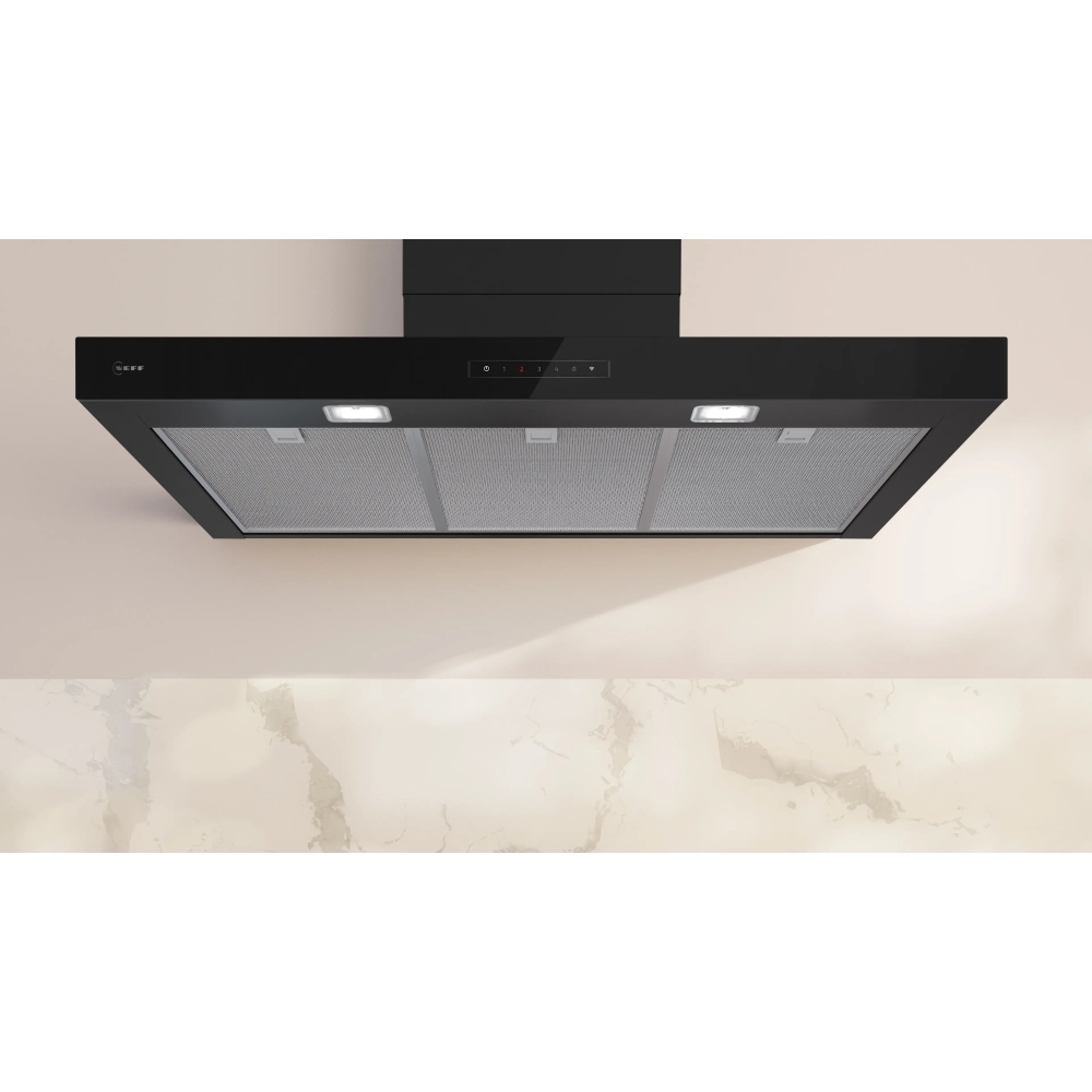 Neff D97BDN2S0B 90cm Chimney Cooker Hood, Black, A++ Rated