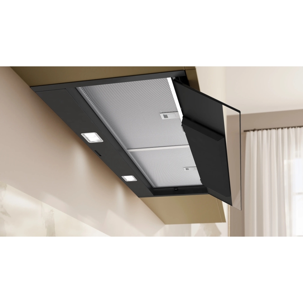 Neff D98XET2S0B N90 Integrated Cooker Hood, Black, A+ Rated