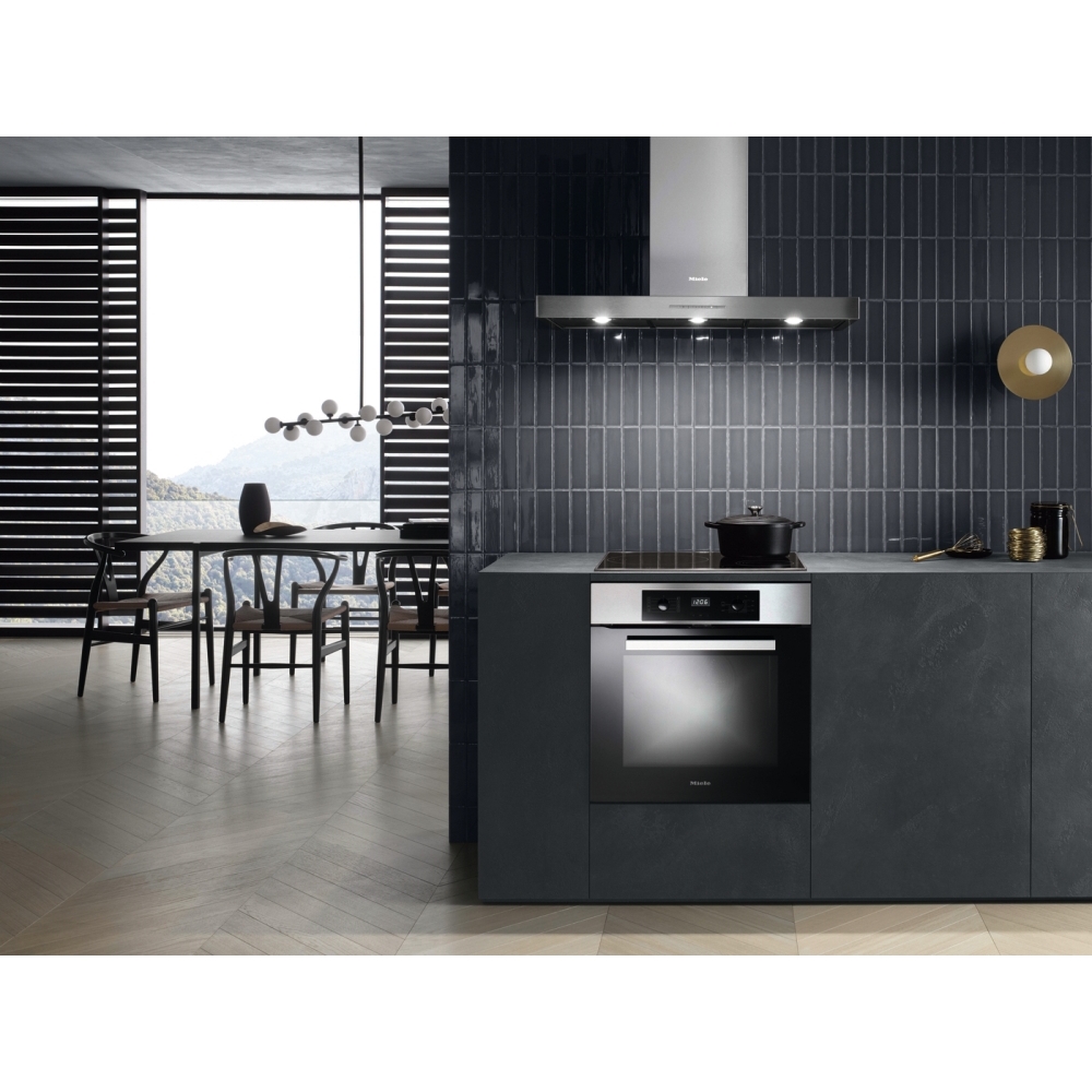 Miele DAPUR98W Stainless Steel 90cm Chimney Cooker Hood, A Rated
