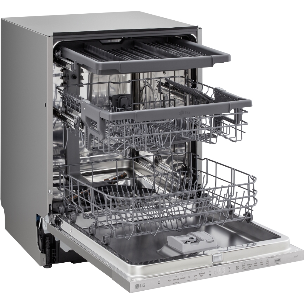 LG DB243TX Fully Integrated Dishwasher, 14 Place Settings, D Rated