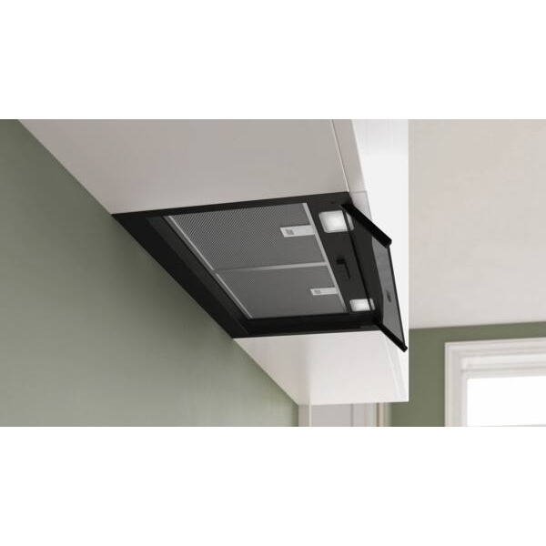 Bosch DBB65CC60B Series 4 Integrated Cooker Hood, Black, B Rated