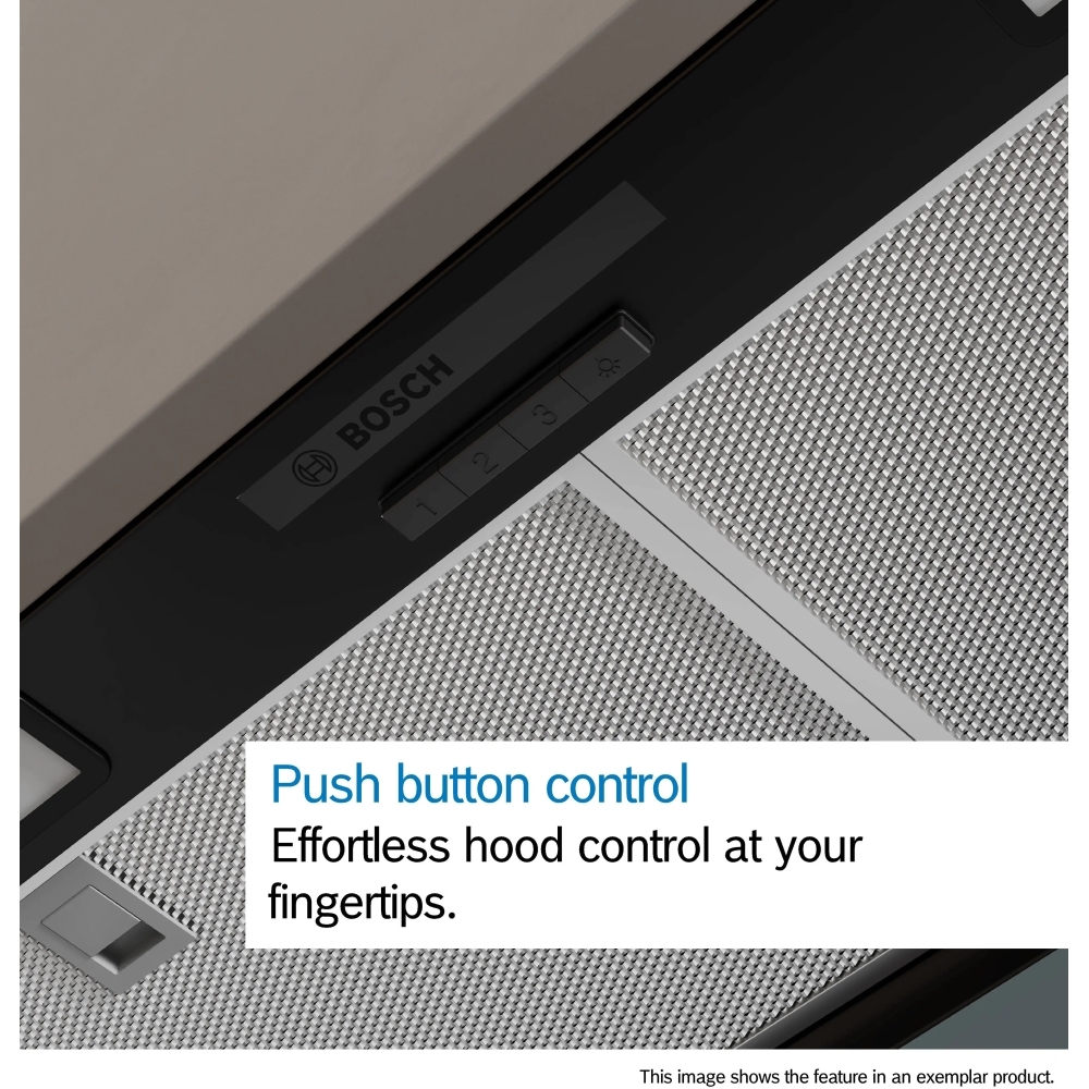 Bosch DBB65CC60B Series 4 Integrated Cooker Hood, Black, B Rated