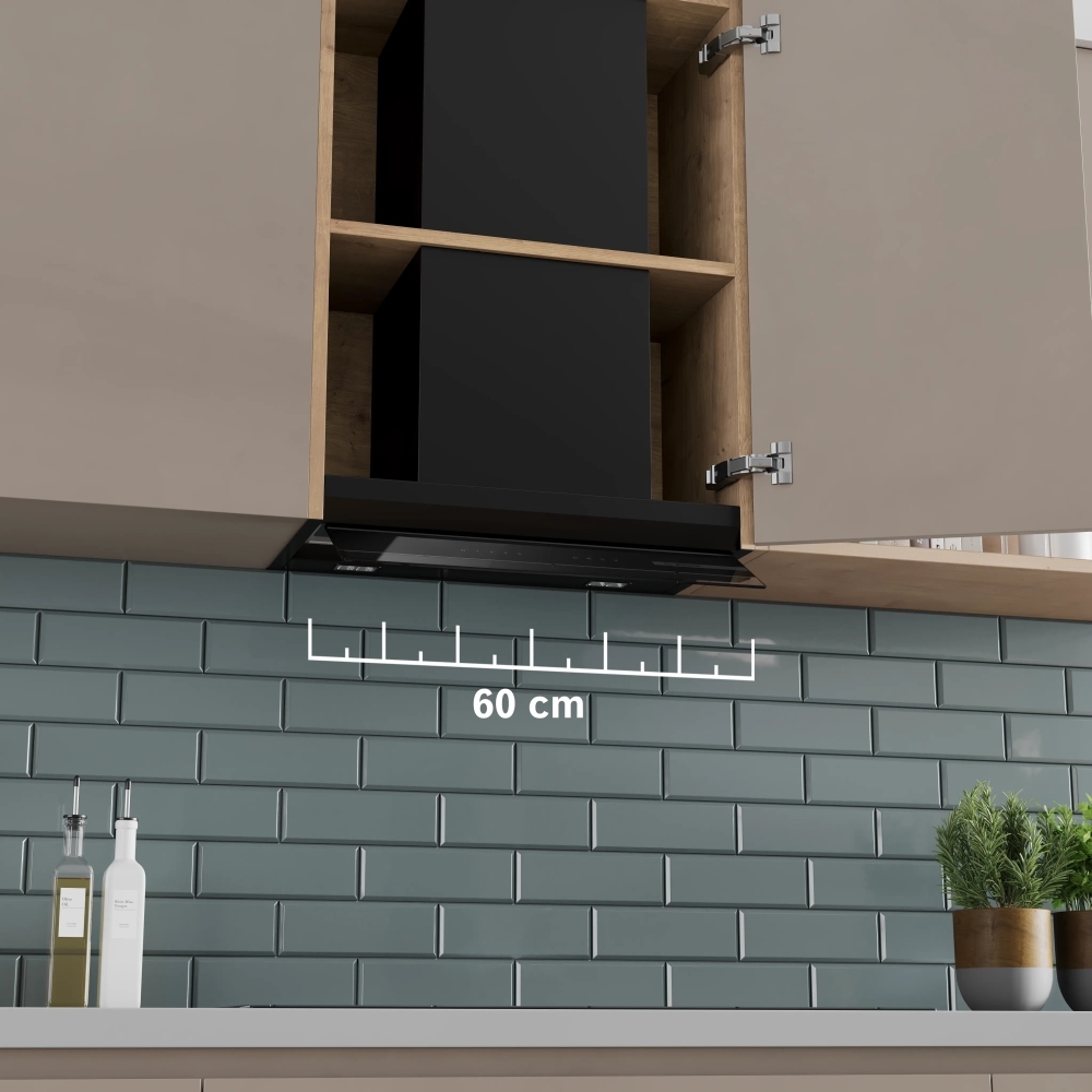 Bosch DBB67DP60B Series 6 Integrated Cooker Hood, Black, A+ Rated