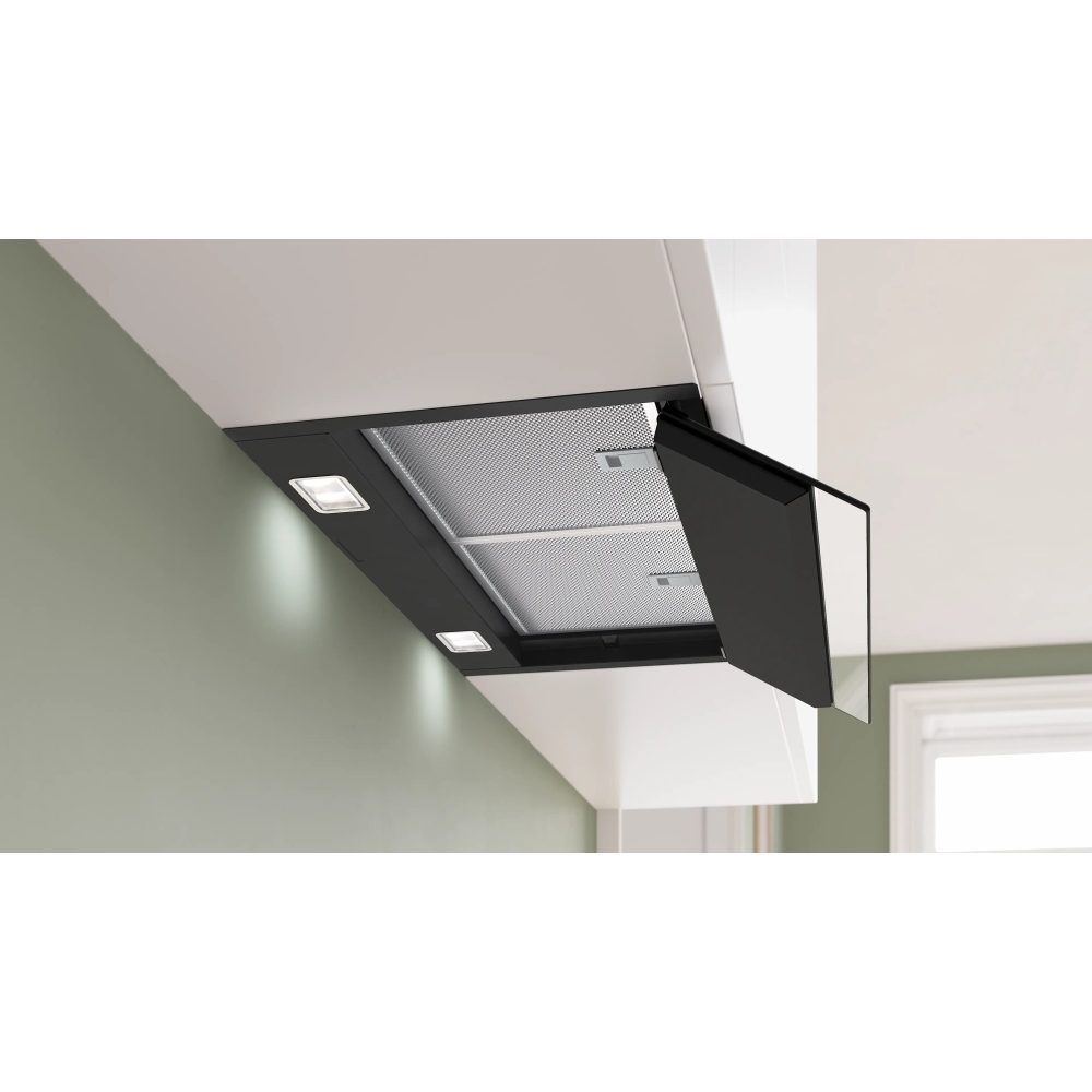 Bosch DBB67DP60B Series 6 Integrated Cooker Hood, Black, A+ Rated