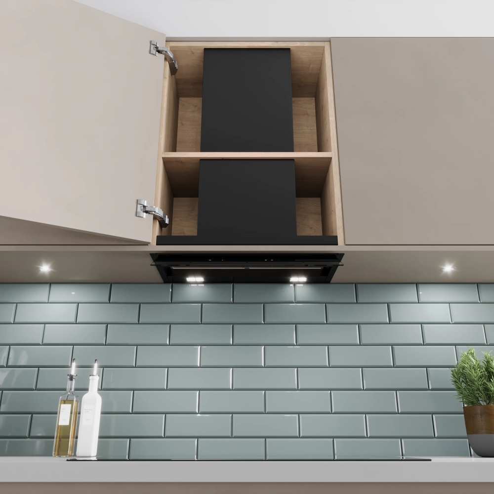 Bosch DBB67DP60B Series 6 Integrated Cooker Hood, Black, A+ Rated