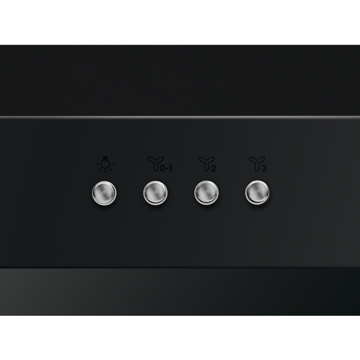 AEG DBX3651R 6000 ExtractionTech 60cm Chimney Cooker Hood, Black, C Rated