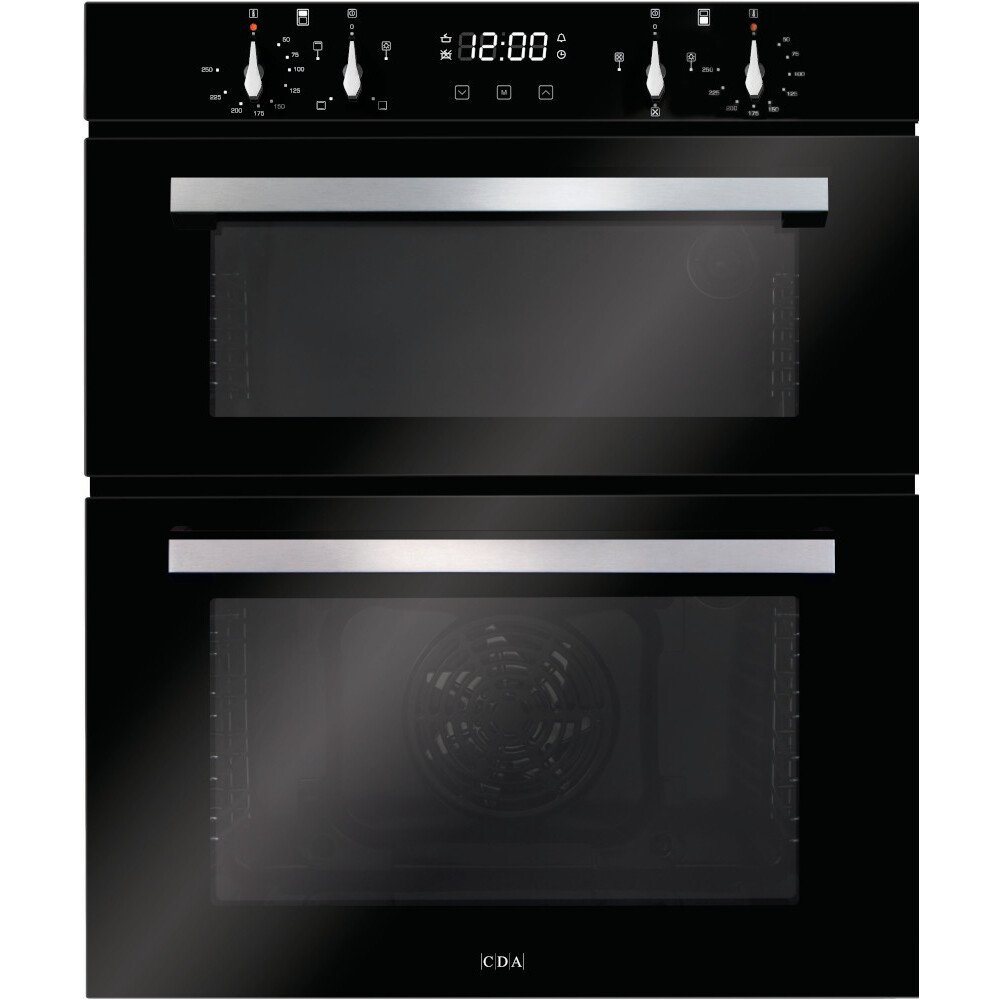 CDA DC741BL Built-Under Electric Double Oven, Black, A Rated