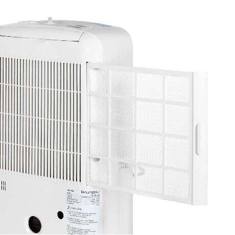Ecoair DD1 Classic MK6 Desiccant Dehumidifier with Electronic Control, Ioniser and Antibacterial Filter, White