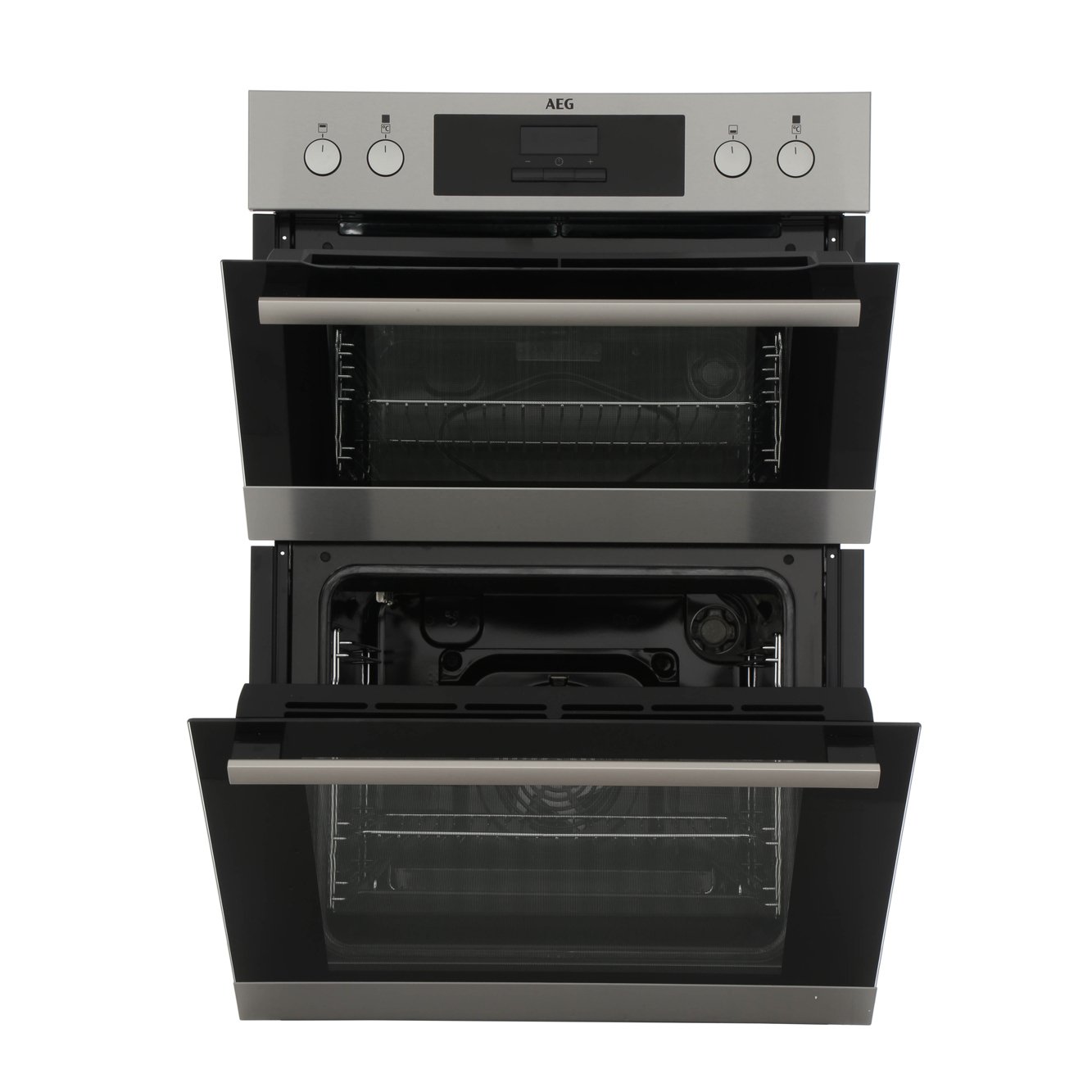 AEG DEB331010M SurroundCook Built-In Electric Double Oven, Stainless Steel, A Rated