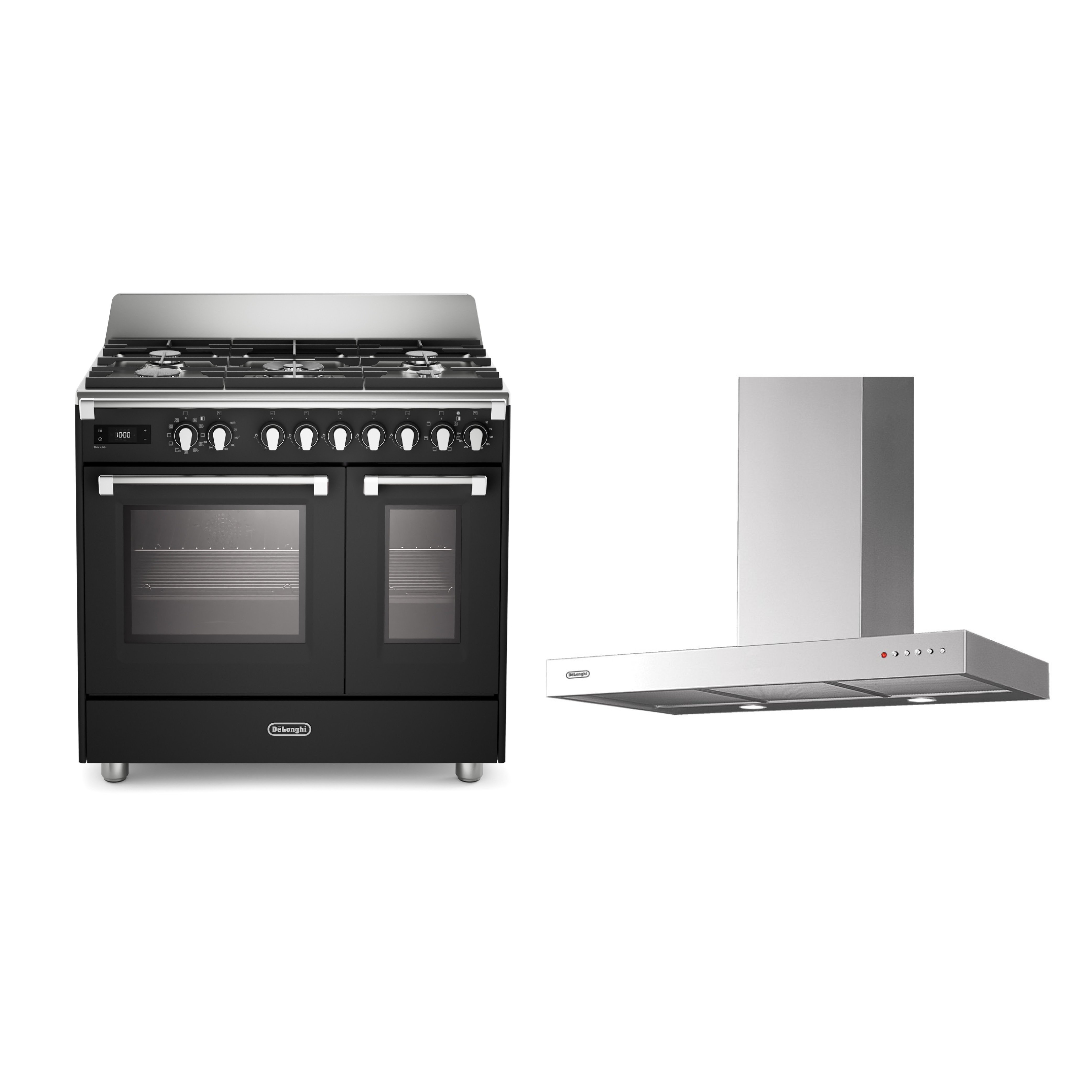 DeLonghi Dual Fuel Range Cooker & Hood Pack
