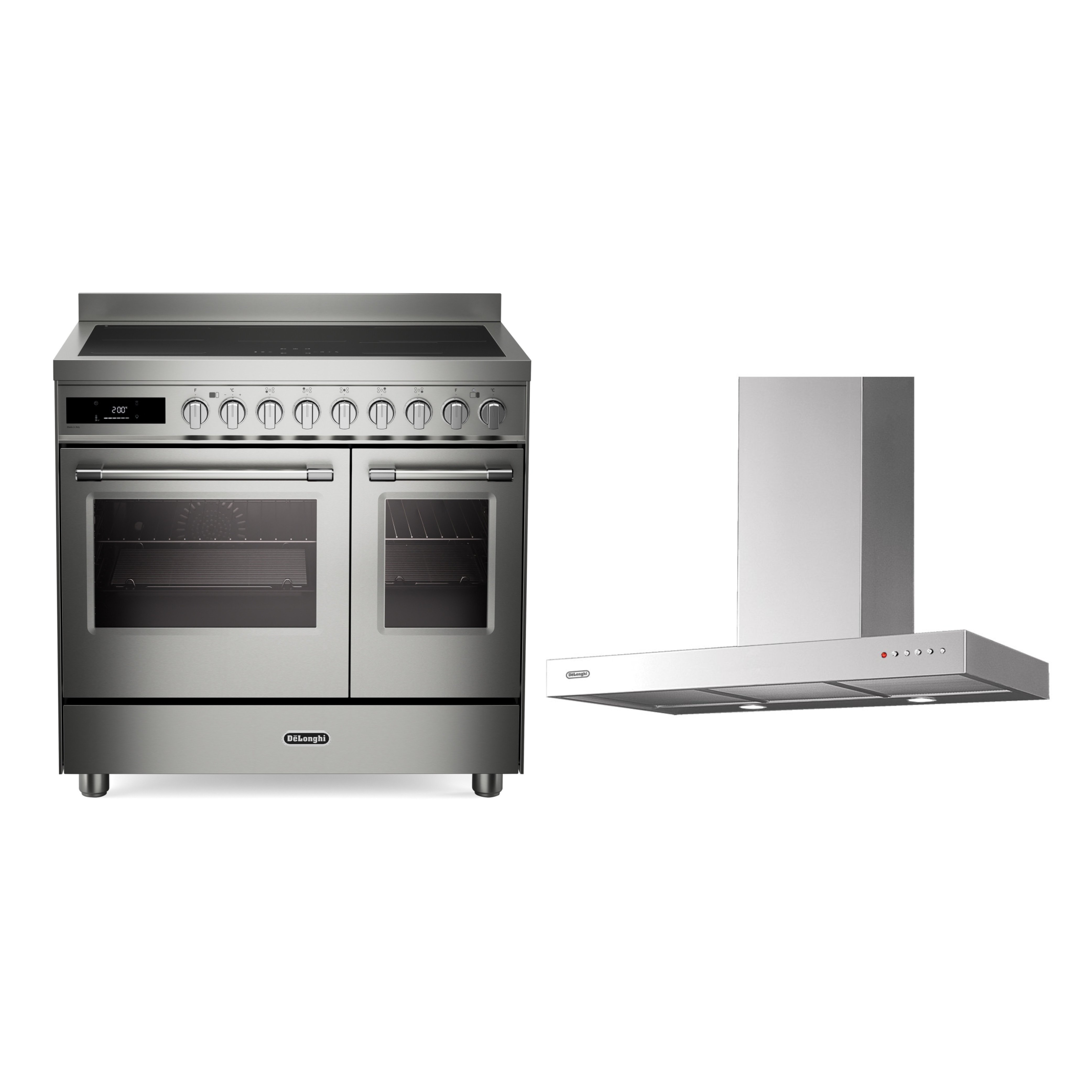 DeLonghi Induction Range Cooker & Hood Pack