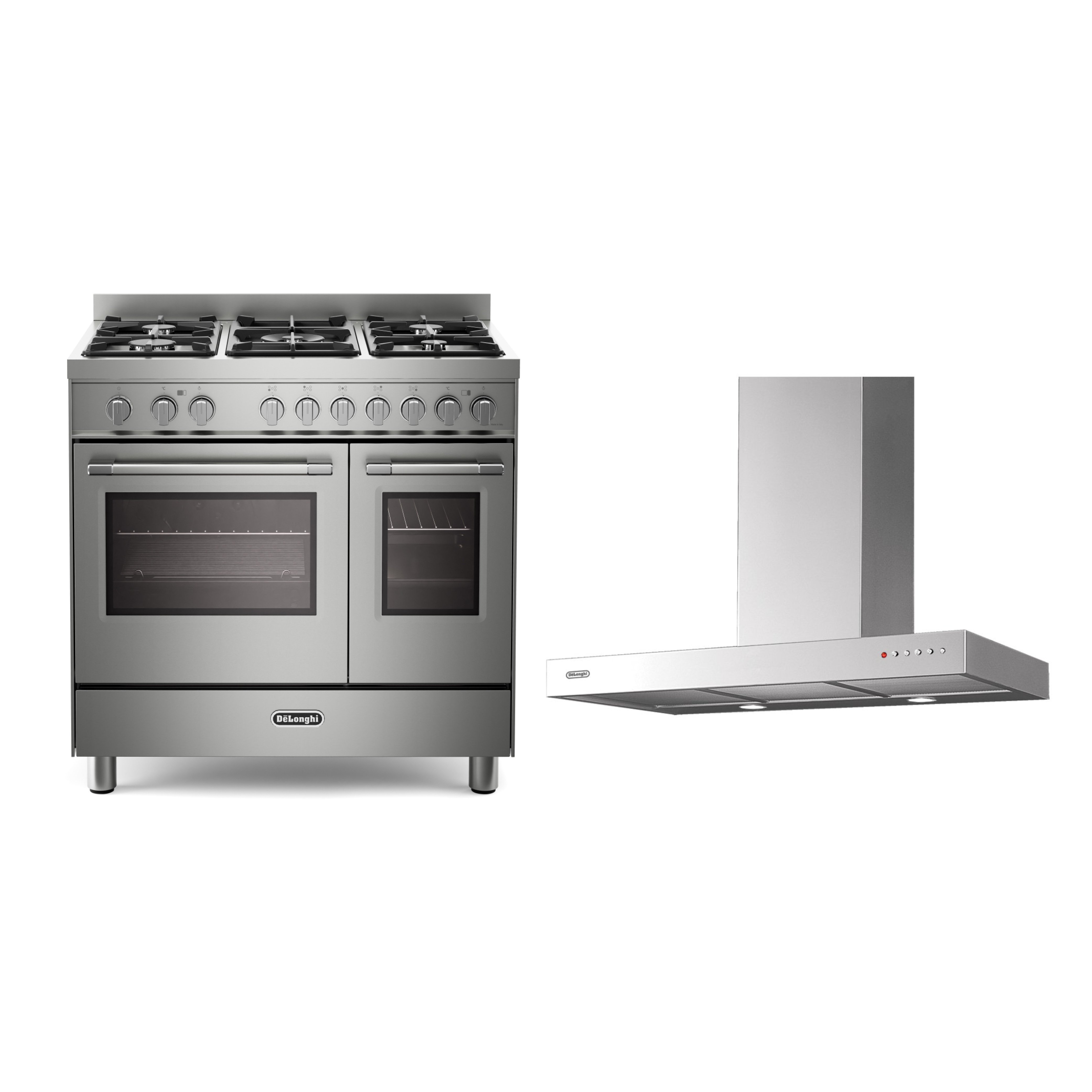 DeLonghi Gas Range Cooker & Hood Pack