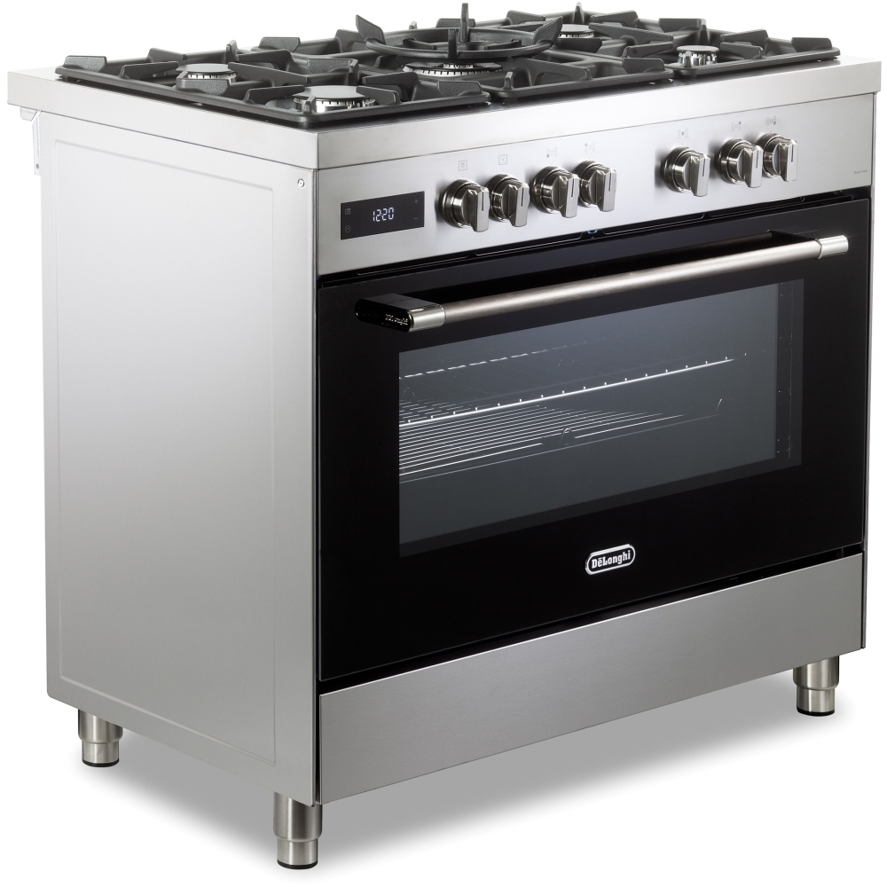 DeLonghi DEM 965 MXX 90cm Dual Fuel Range Cooker, Stainless Steel